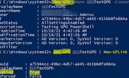 create new gpo using powershell